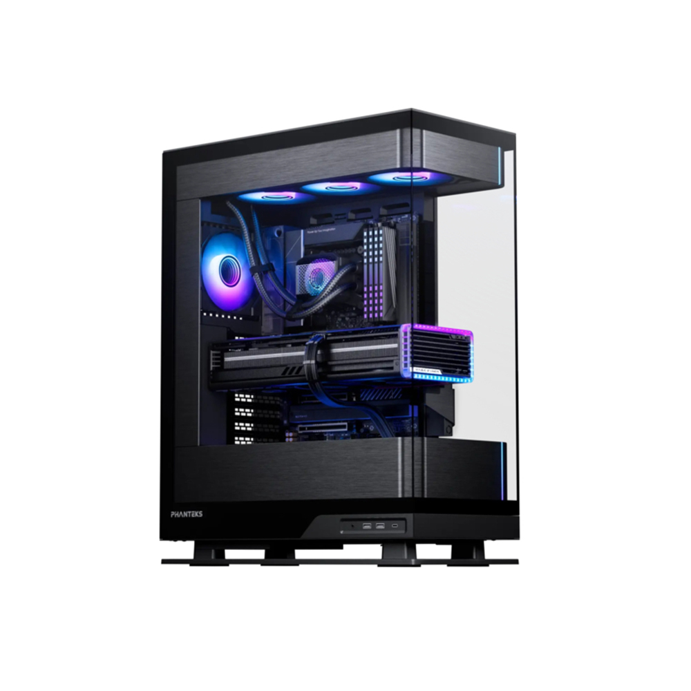 Case Phanteks Evolv Series X2 ATX chassis, Tempered Glass Windows, DRGB, Satin Black (EATX, Màu Đen)