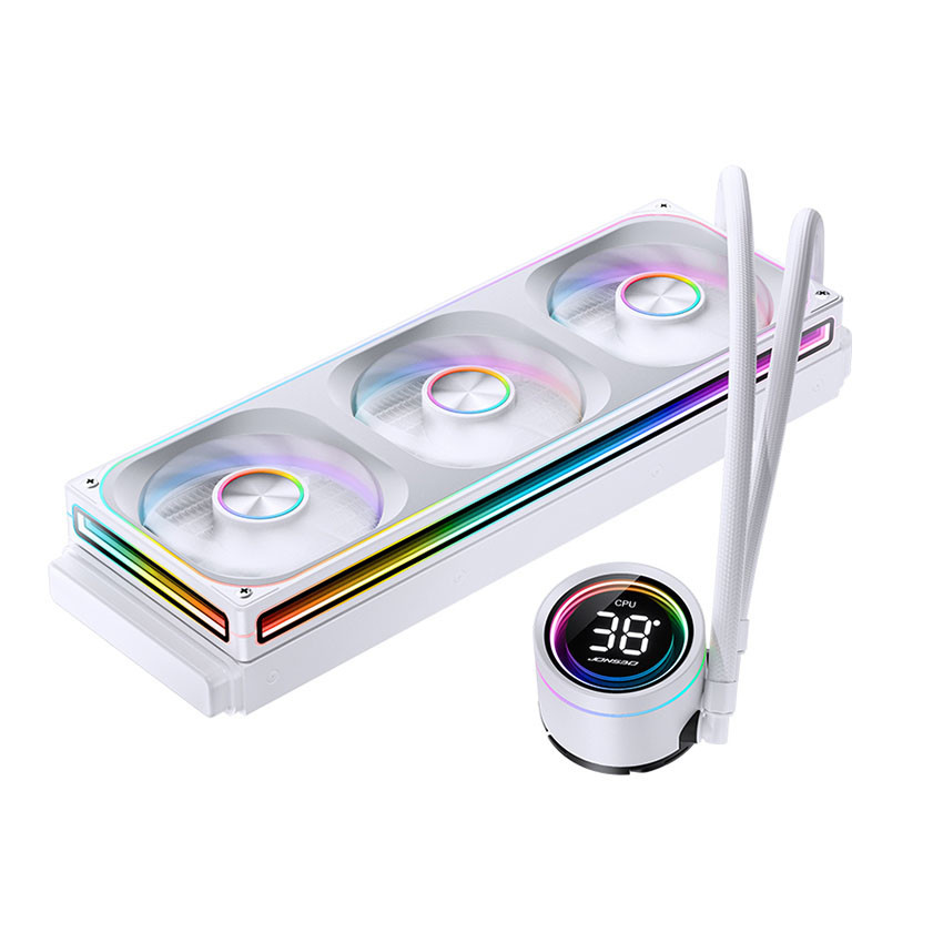 Tản nhiệt nước AIO Jonsbo TH-360 White (ARGB, Hiển Thị Nhiệt Độ)