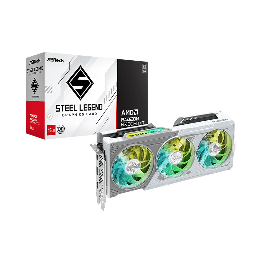 VGA ASRock AMD Radeon RX 9060 XT Steel Legend 16GB OC