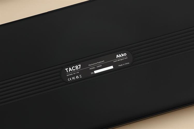 Bàn Phím Cơ Có Dây Akko TAC87 Black&Gold Mirror (USB Type-C)