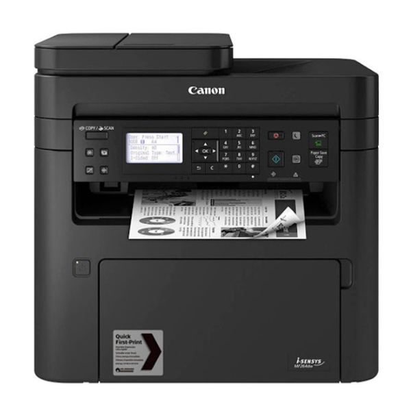 Máy in laser đen trắng Canon MF264DW II NK (A4/A5/ In/ Copy/ Scan/ Đảo mặt/ ADF/ USB/ LAN/ WIFI)