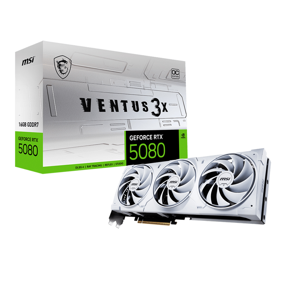 VGA MSI RTX 5080 16GB VENTUS 3X OC WHITE