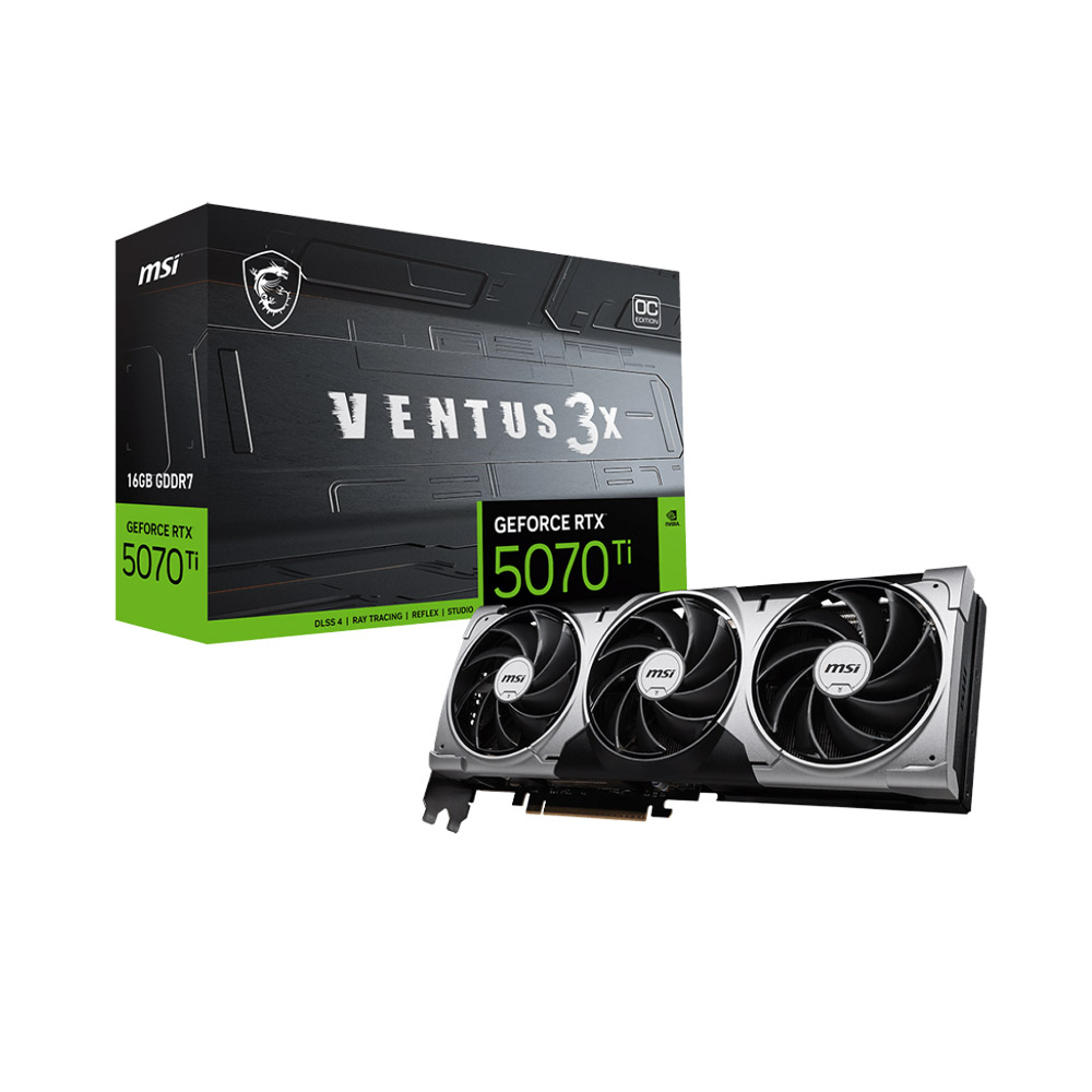 VGA MSI GEFORCE RTX 5070 Ti 16G VENTUS 3X OC