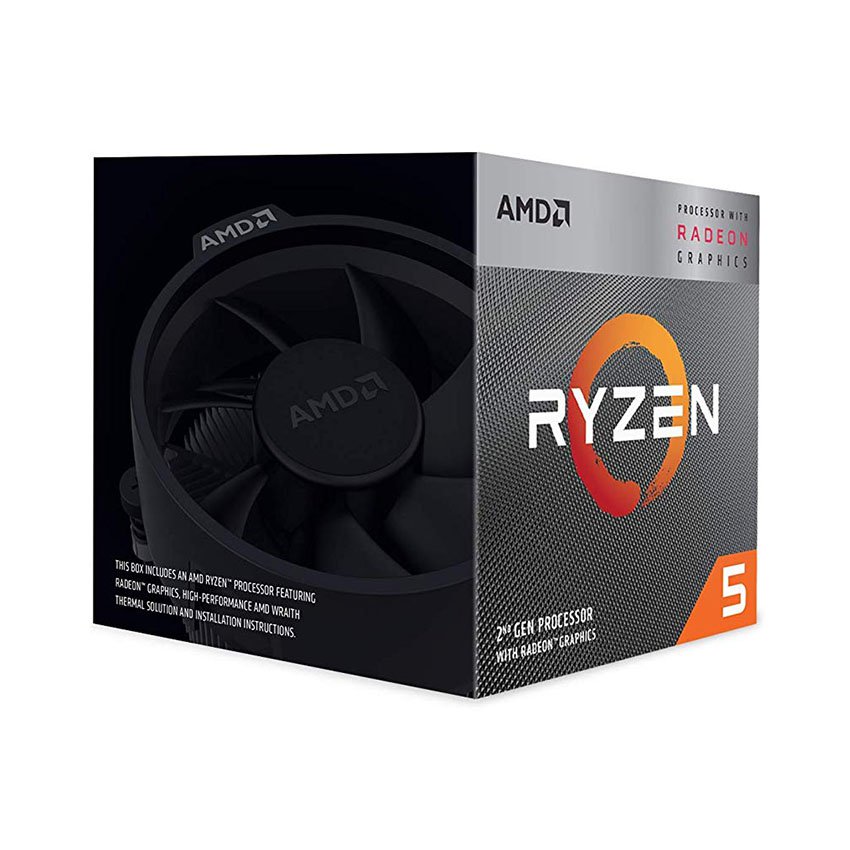 KM CPU AMD Ryzen 5 3400G (Up to 4.2GHz, 4C/8T, AM4)