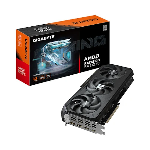 VGA GIGABYTE RX 9070 16GB GAMING OC GDDR6 (GV-R9070GAMING OC-16GD)