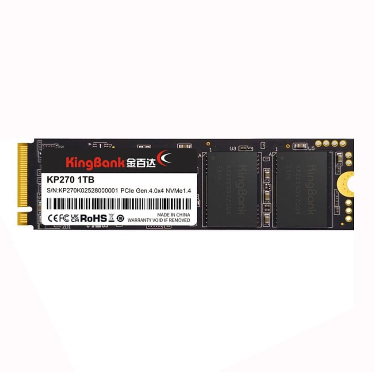 SSD Kingbank KP270 1TB | PCIe Gen4 x4 NVMe, M.2 2280