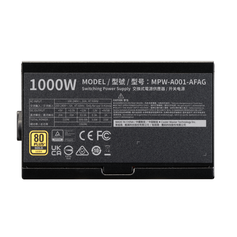 Nguồn máy tính Cooler Master Elite Gold 1000 ATX 3.1