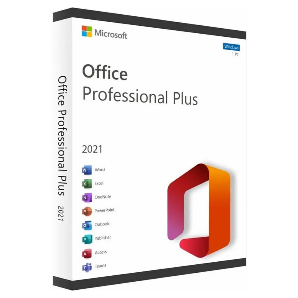 Bản quyền phần mềm Office Professional Plus 2021 English APAC EM Medialess