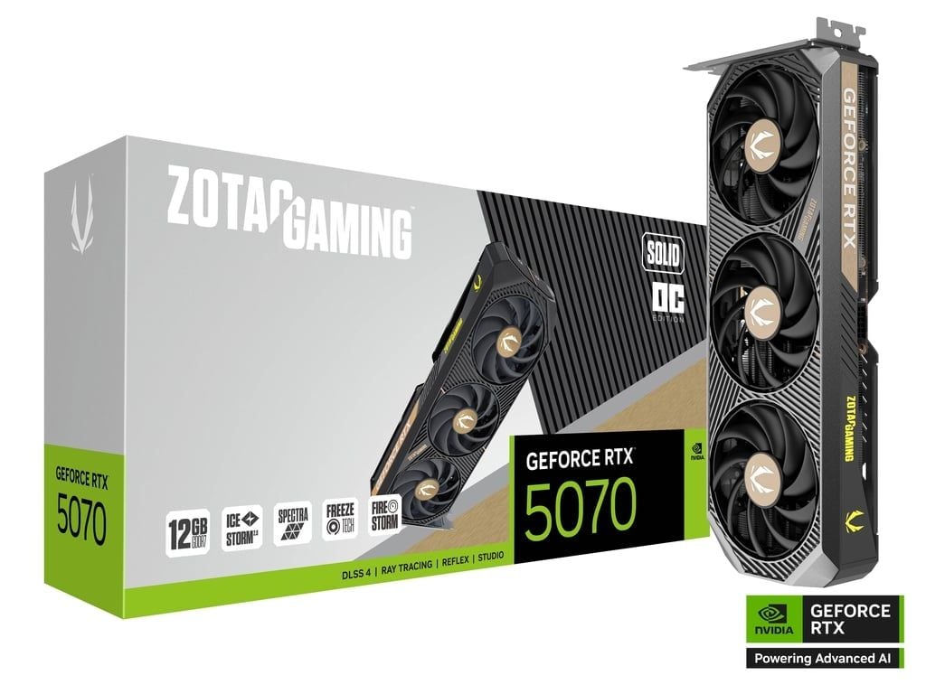 VGA Zotac GeForce RTX 5070 Solid 12GB OC