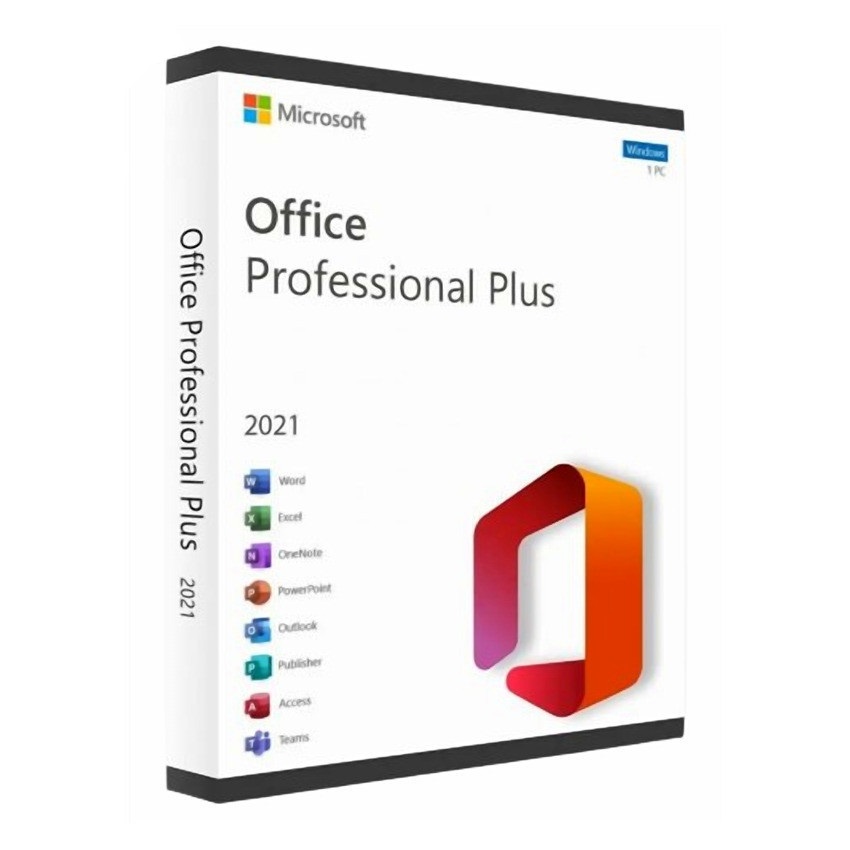 Phần mềm Office Professional Plus 2021 English APAC EM Medialess