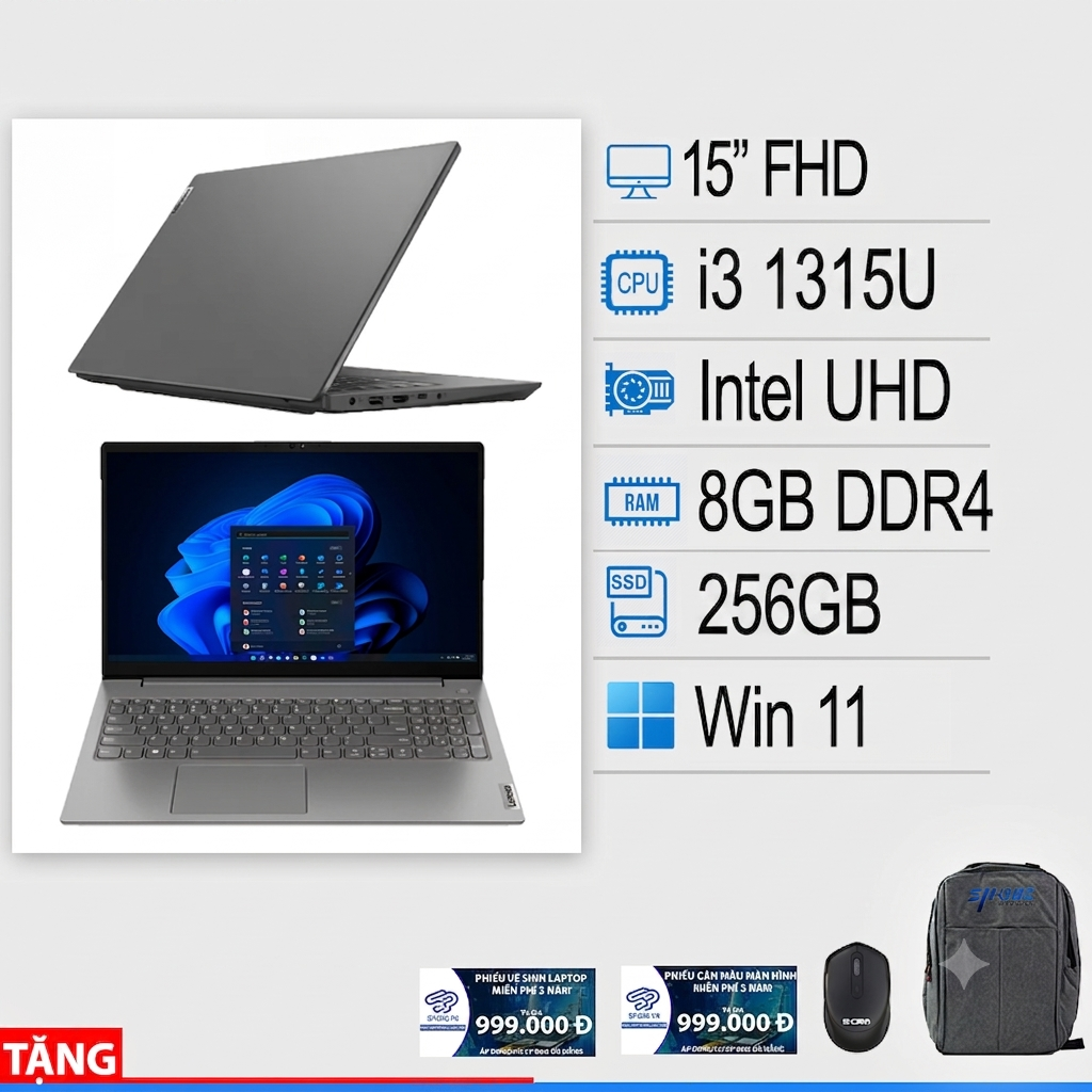 Laptop Lenovo V15 G4 IRU  I3 1315U/8GB/SSD 256GB/15.6″/đen