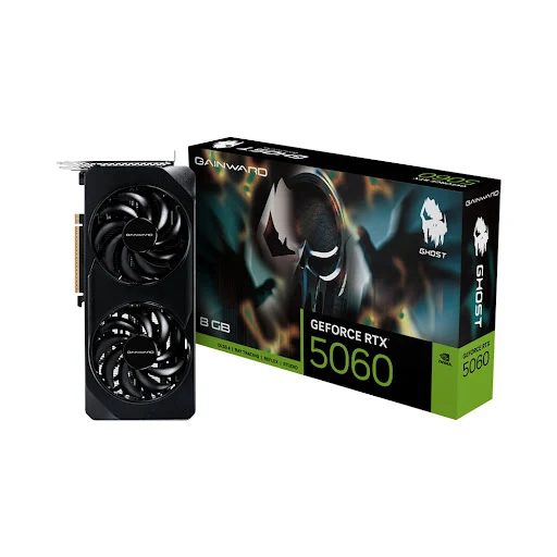 Card màn hình Gainward Gainward GeForce RTX 5060 GHOST 8GB GDDR7 (NE75060019P1-GB2063B)