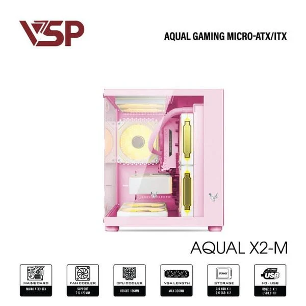 Vỏ Case VSP AQUAL X2-M PINK