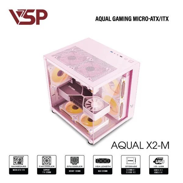 Vỏ Case VSP AQUAL X2-M PINK