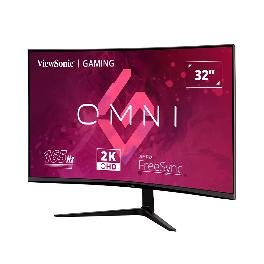 Màn hình ViewSonic VX3218C-2K (31.5 inch/QHD/VA/165Hz/1ms/250nits/HDMI+DP/Cong)