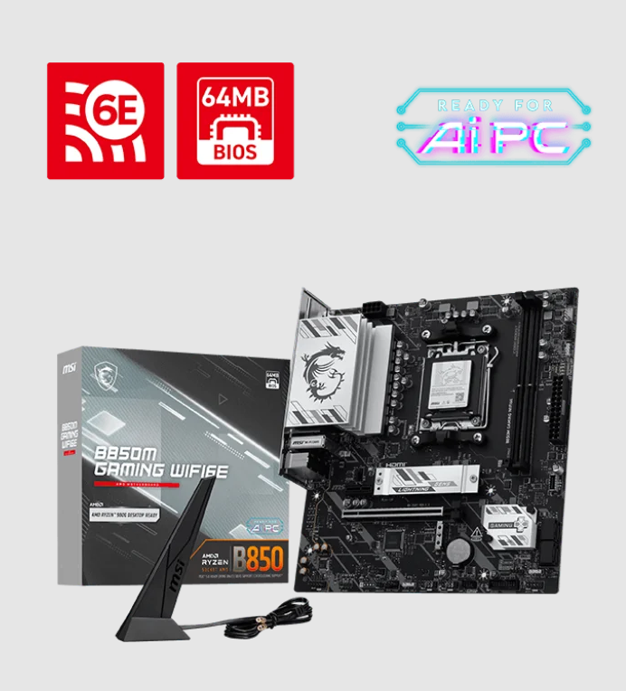 MAINBOARD MSI B850M GAMING WIFI6E