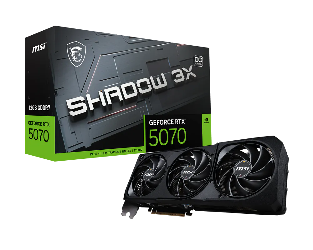 VGA MSI GeForce RTX 5070 12GB SHADOW 3X OC GDDR7