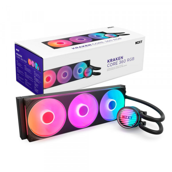 Tản Nhiệt Nước AIO NZXT Kraken Core 360 RGB Black (RL-KR36C-B1)