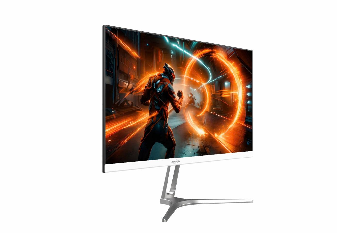 Màn hình AWAVN 24GF144IG-W – 24 inch, FHD, IPS, 144Hz, 1ms, HDMI/VGA, chân V cao cấp, màu trắng