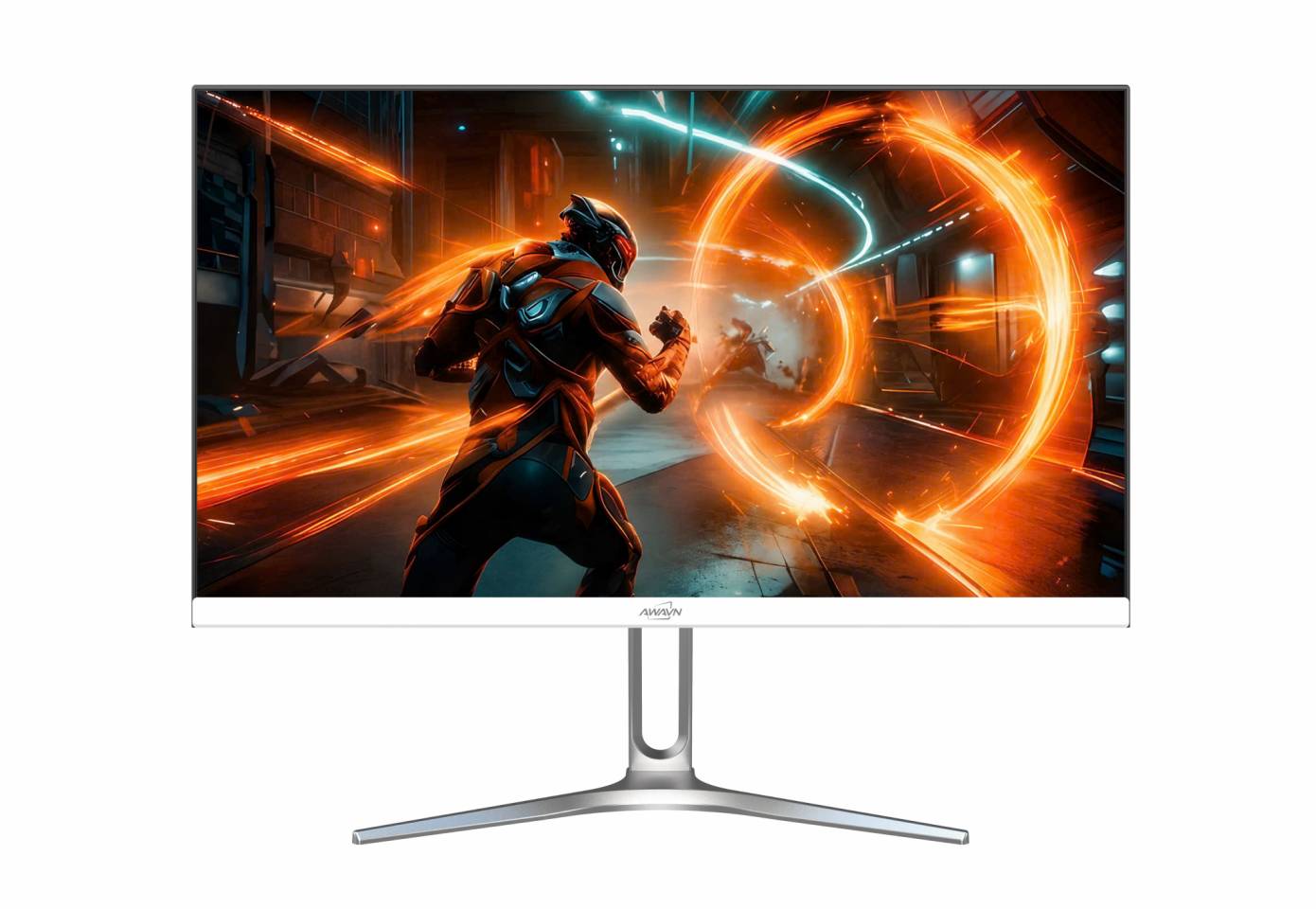 Màn hình AWAVN 24GF144IG-W – 24 inch, FHD, IPS, 144Hz, 1ms, HDMI/VGA, chân V cao cấp, màu trắng
