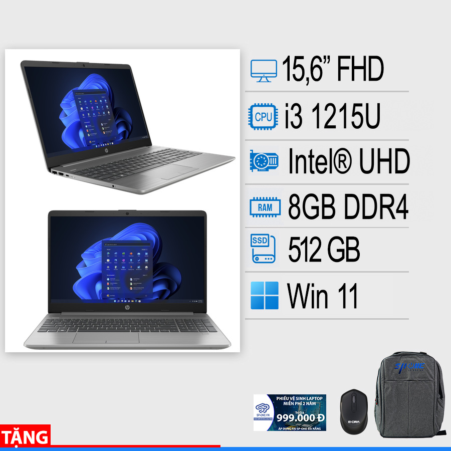 Laptop HP 250 G9 ( i3-1215U | 8GB RAM | 512GB SSD | 15.6 FHD | Win11 )