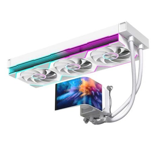 Tản nhiệt nước AIO Leopard Chill ARC 360 LCD Cong | Rad 360mm, Trắng