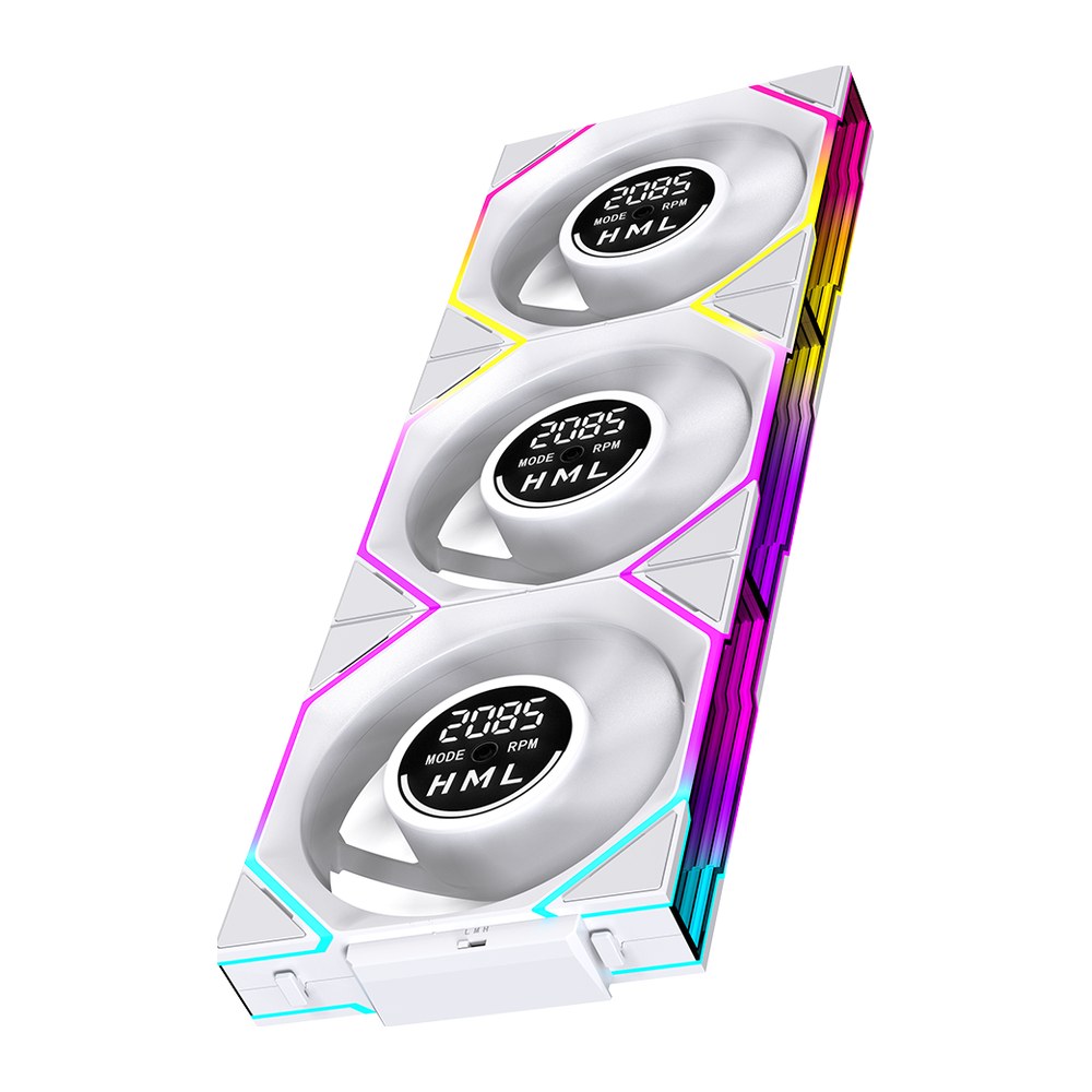 Quạt Leopard Interstellar V4 Kit 3 Fan 120mm ARGB Digital – Trắng
