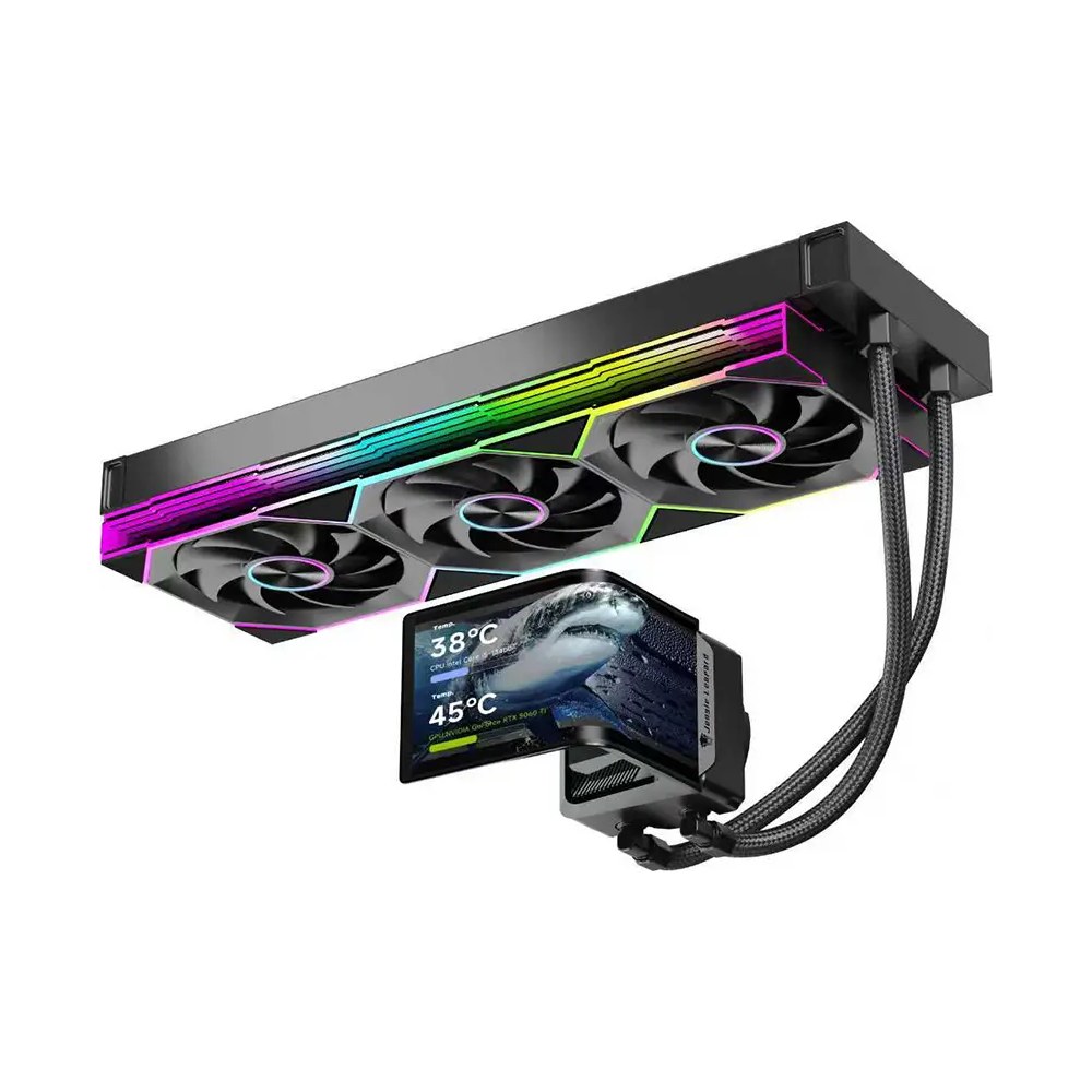 Tản nhiệt nước AIO Leopard Chill ARC 360 LCD Cong | Rad 360mm, Đen