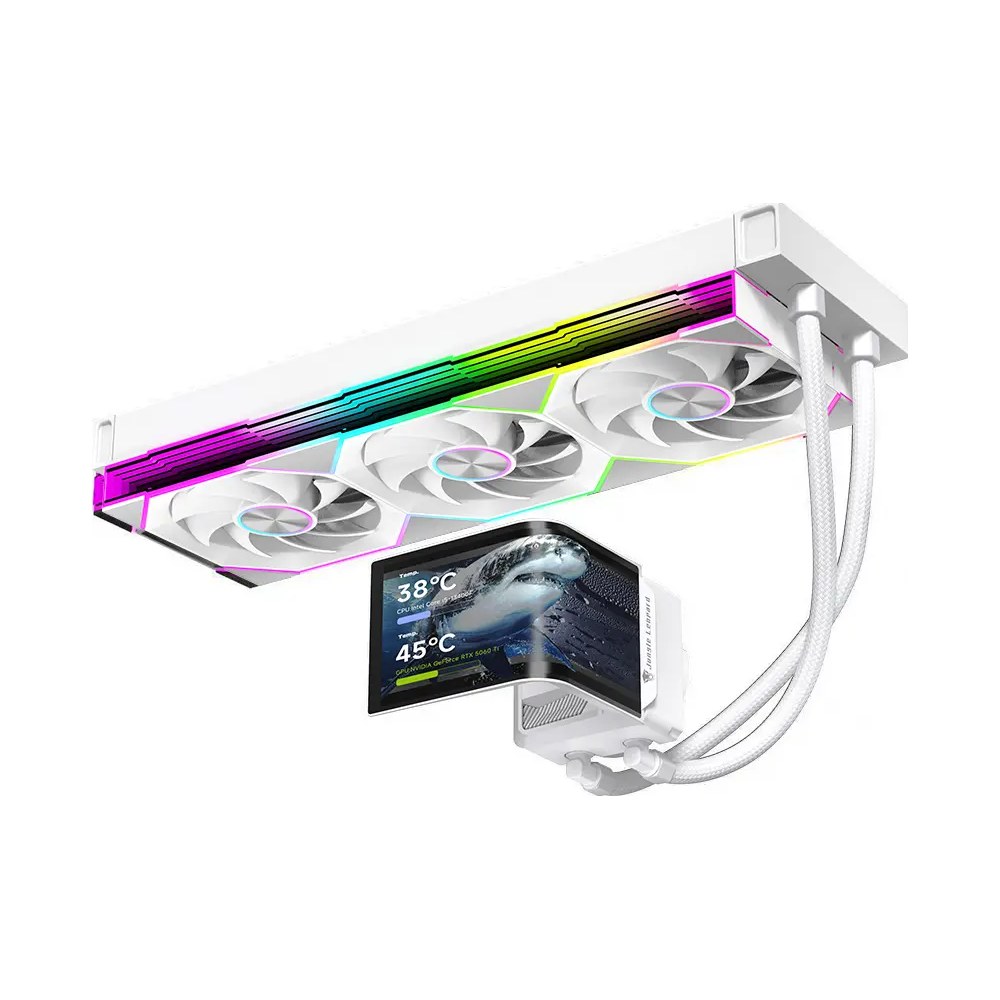 Tản nhiệt nước AIO Leopard Chill ARC 360 LCD Cong | Rad 360mm, Trắng